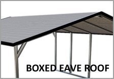 RV Carport Boxed Eave Roof