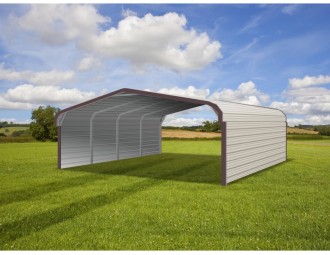 Carport | Regular Roof | 20W x 21L x 6H` | Both Sides Closed