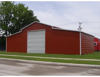 Carolina Barn | Boxed Eave Roof | 44W x 26L x 11H | Raised Center Aisle