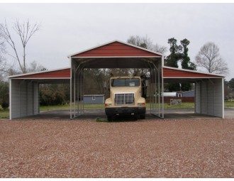 Metal Barn Shed | Boxed Eave Roof | 42W x 21L x 12H | Carolina Barn