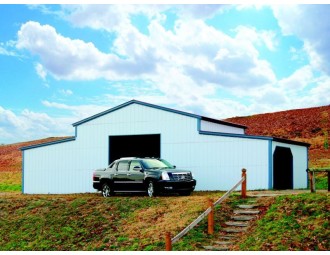 Carolina Steel Barn | Vertical Roof | 44W x 21L x 12H | Metal Barn