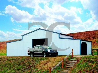 Carolina Steel Barn | Vertical Roof | 44W x 21L x 12H | Metal Barn