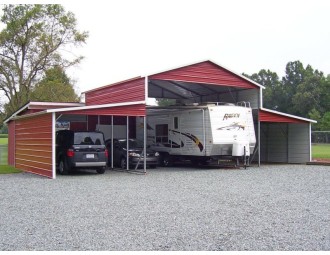 Metal Barn Shed | Boxed Eave Roof | 44W x 26L x 12H | Carolina Barn