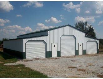 Deluxe Carolina Barn | Vertical Roof | 48W x 36L x 12H | Metal Barn