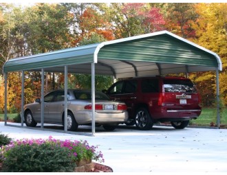 Carport | Regular Roof | 18W x 21L x 7H` | 2 Gables