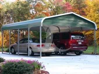 Carport | Regular Roof | 18W x 21L x 7H | 2 Gables