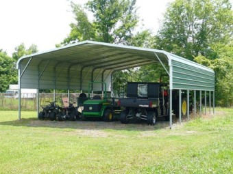 Carport | Regular Roof | 24W x 36L x 8H | 2 Panels