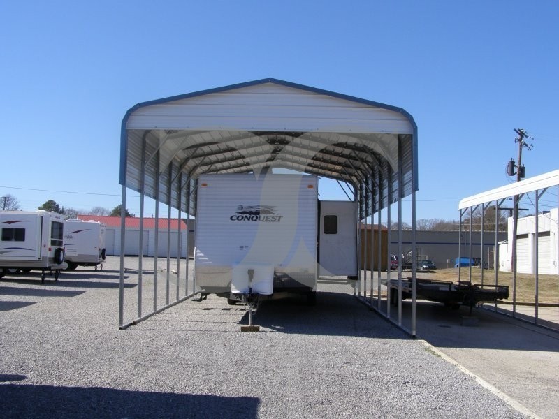 Carport - Cpt 0019 Regular Roof Rv Carport Shelter 800x800