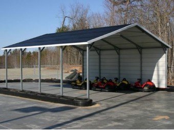 Carport | Boxed Eave Roof | 20W x 21L x 7H