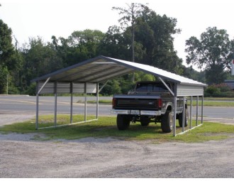 Carport | Boxed Eave Roof | 20W x 21L x 6H | 2 Panels