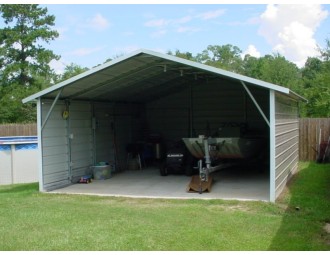 Carport | Boxed Eave Roof | 18W x 21L x 7H