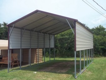 Carport | Boxed Eave Roof | 18W x 31L x 11H