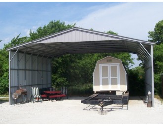 Carport | Vertical Roof | 30W x 26L x 12H Triple-Wide