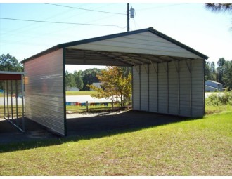 Carport | Vertical Roof | 30W x 26L x 10H Triple-Wide