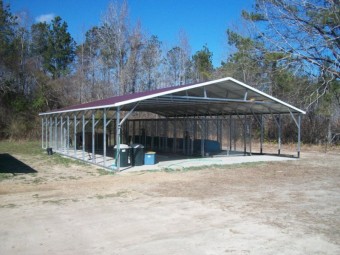 Carport | Vertical Roof | 30W x 41L x 6H | Triple-Wide