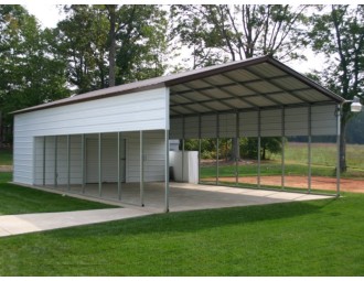 Carport | Vertical Roof | 20W x 51L x 8H