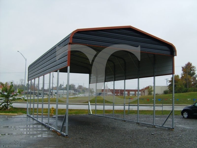 Carport Regular Roof 20w X 36l X 12h Rv Motorhome Carport