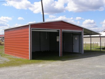 Garages & Carports: 12W x 21L Stand Alone Lean To