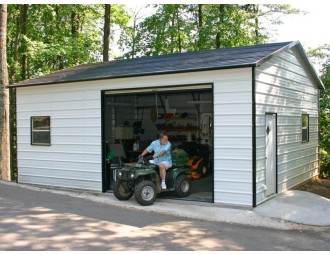 Garage | Boxed Eave Roof | 18W x 26L x 9H |  Garage Storage Building
