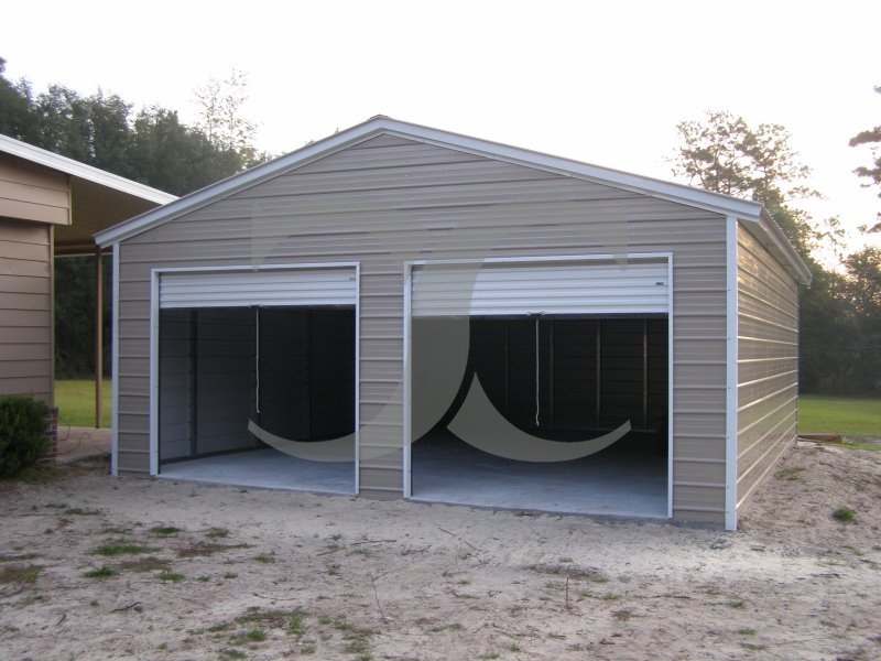 24x26 Vertical Roof Steel Carport