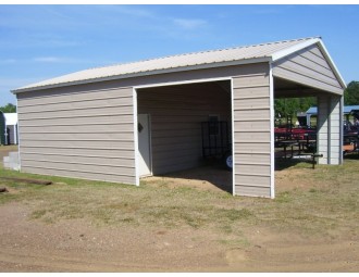 Custom Storage Garage | Vertical Roof | 24W x 31L x 10H | Metal Garage