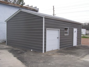 Metal Garage | Vertical Roof | 20W x 26L x 8H |  Metal Building