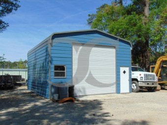 Garage Shop Building | Regular Roof | 22W x 31L x 12H` | 1-Bay Garage