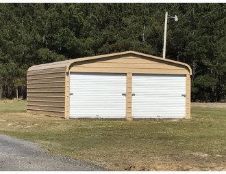 Regular Style Garage | Regular Roof | 18W x 21L x 8H | 2-Bay 