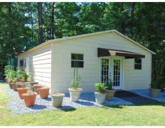 Steel Workshop Building | Vertical Roof | 24W x 36L x 9H | Metal Building