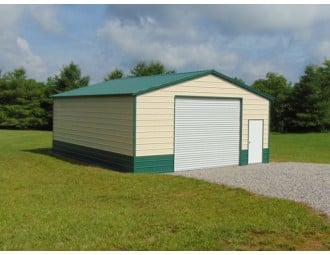 Workshop Building | Vertical Roof | 24W x 31L x 10H | Steel Building