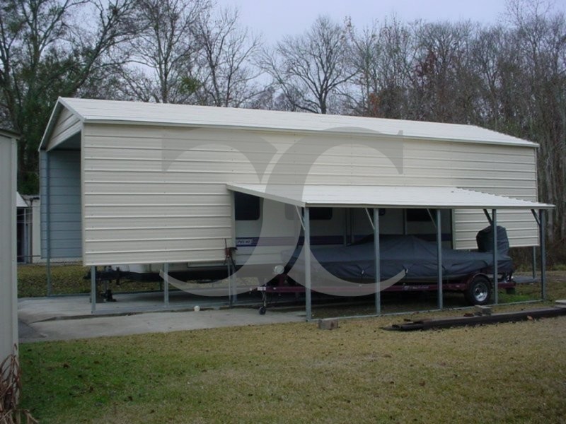 Carport Vertical Roof 12w X 41l 11h