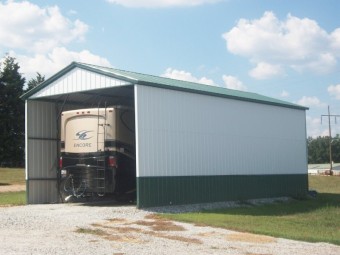 Carport | Vertical Roof | 12W x 31L x 12H | RV Port